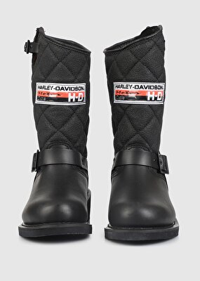Harley Davidson Laconia 644 Siyah Kadın Yağlı Deri Bot 025G100078