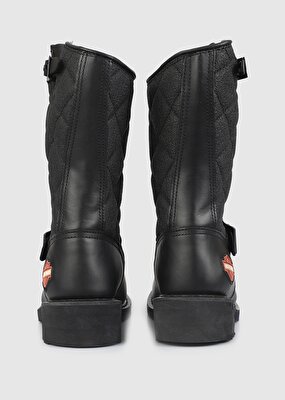 Harley Davidson Laconia 644 Siyah Kadın Yağlı Deri Bot 025G100078