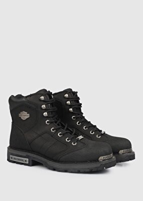 Harley Davidson Clemente Siyah Erkek Deri Bot 025M100530