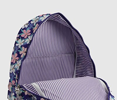 Kaukko Mor  Kaukko K1763 Double Stripe Mor Sırt Çantası