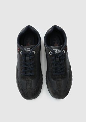 U.S. Polo Assn. Sheven Lacivert Deri Erkek Sneaker