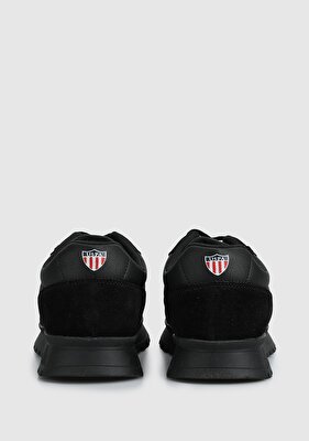U.S. Polo Assn. Sheven Siyah Deri Erkek Sneaker