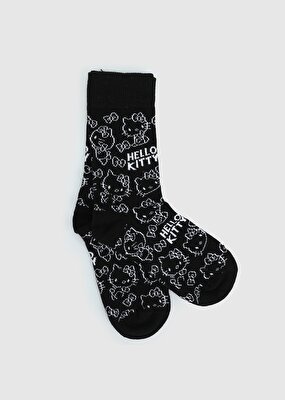 Siyah  Hello Kitty Siyah Soket Çorap 27-30 -1