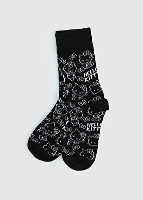 Hello Kitty Siyah  Hello Kitty Siyah Soket Çorap 27-30