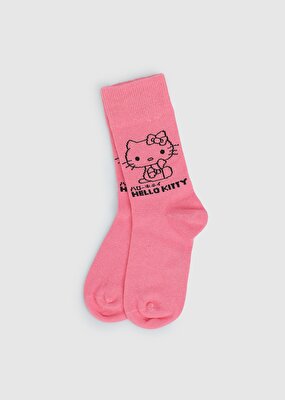 Hello Kitty Pembe  Hello Kitty Pembe Soket Çorap 31-34