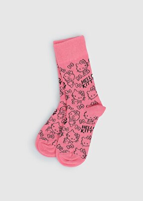 Hello Kitty Pembe  Hello Kitty Pembe Soket Çorap 27-30