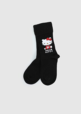 Hello Kitty Siyah  Hello Kitty Siyah Soket Çorap 31-34