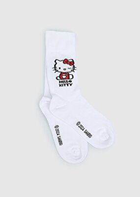 Hello Kitty Beyaz  Hello Kitty Beyaz Soket Çorap 27-30