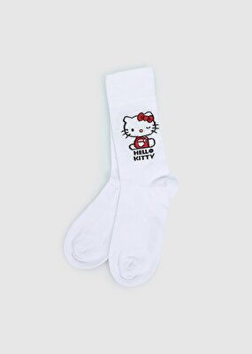 Hello Kitty Beyaz  Hello Kitty Beyaz Soket Çorap 27-30
