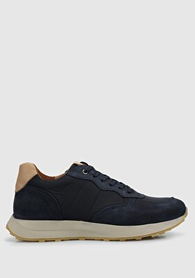 Provoq Lacivert Deri Erkek Sneaker