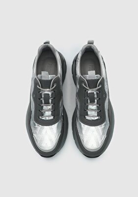 Provoq Gri Deri Erkek Sneaker