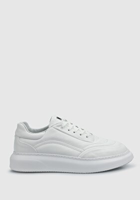 Provoq Beyaz Deri Erkek Sneaker