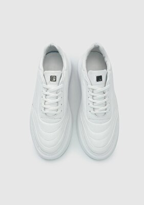 Provoq Beyaz Deri Erkek Sneaker
