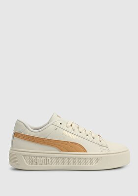 Puma Smash Platform V3 Bej Kadın Sneaker 39075819 