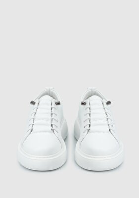 Provoq Beyaz Deri Kadın Sneaker