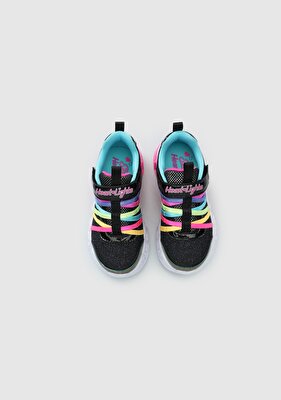 Skechers 303252L BKMT FLUTTER HEART LİGHTS  -  RAİNBOW BESTİE