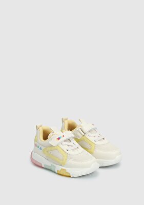 Kiddo Krem Kız Çocuk Sneaker