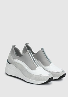 Provoq Beyaz Deri Kadın Sneaker