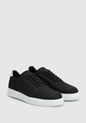 Provoq Siyah Deri Erkek Sneaker