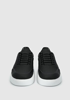 Provoq Siyah Deri Erkek Sneaker