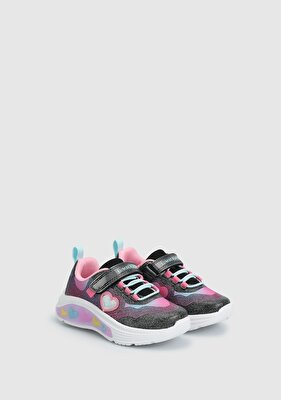 Lumberjack Wavy Siyah Deri Kız Çocuk Sneaker