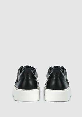 Provoq Siyah Deri Erkek Sneaker