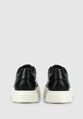 Provoq Siyah Deri Erkek Sneaker