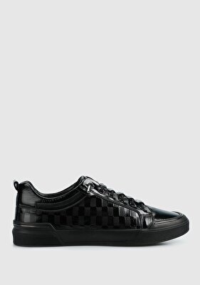 Provoq Siyah Deri Erkek Sneaker