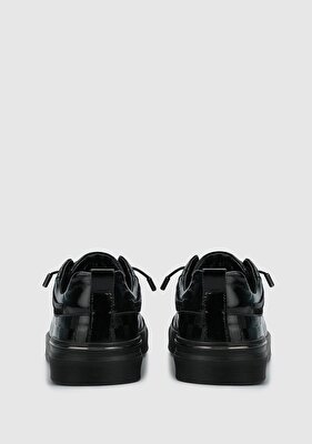 Provoq Siyah Deri Erkek Sneaker