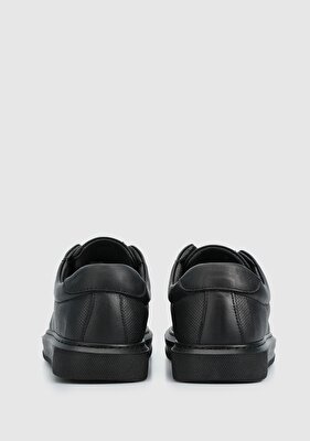 Provoq Siyah Deri Kadın Sneaker