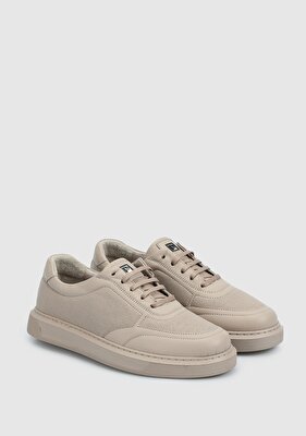 Provoq Vizon Deri Kadın Sneaker