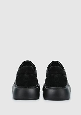 Provoq Siyah Deri Kadın Sneaker