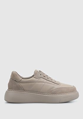 Provoq Vizon Deri Kadın Sneaker