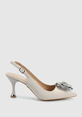 Provoq Ekru Kadın Stiletto