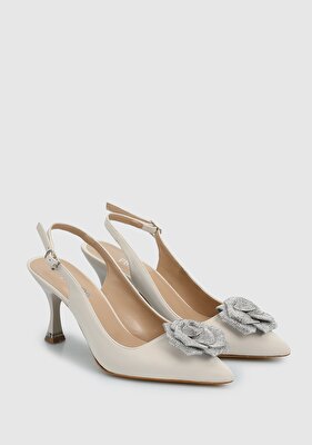Provoq Ekru Kadın Stiletto