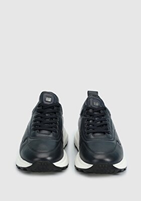 Provoq Lacivert Deri Erkek Sneaker