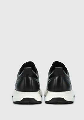 Provoq Siyah Deri Erkek Sneaker