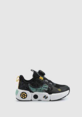 Lumberjack T-Rex Siyah Deri Erkek Çocuk Sneaker