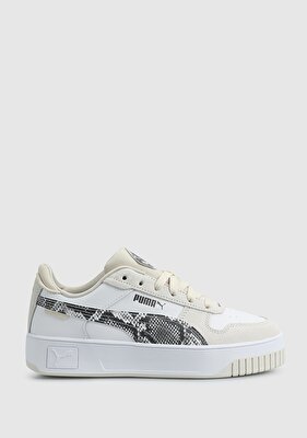 Puma Carina Street Snake Chic Beyaz Kadın Sneaker 40161101 