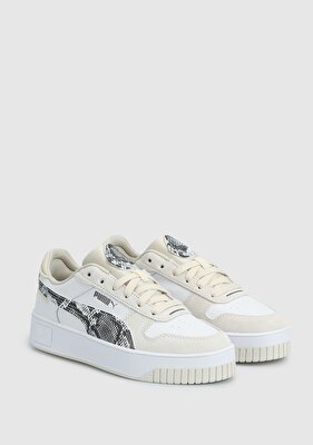Puma Carina Street Snake Chic Beyaz Kadın Sneaker 40161101 