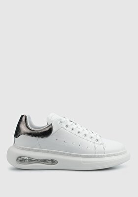 Provoq Beyaz Deri Kadın Sneaker