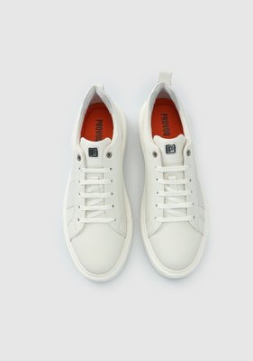 Provoq Krem Deri Erkek Sneaker