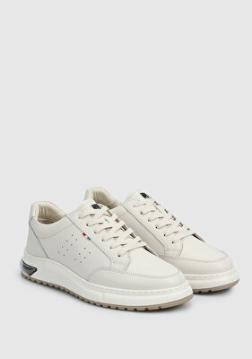 Provoq Beyaz Deri Erkek Sneaker