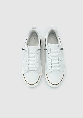 Provoq Beyaz Deri Erkek Sneaker