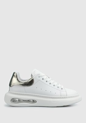 Provoq Beyaz Deri Kadın Sneaker