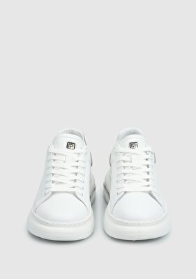 Provoq Beyaz Deri Kadın Sneaker