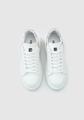 Provoq Beyaz Deri Kadın Sneaker