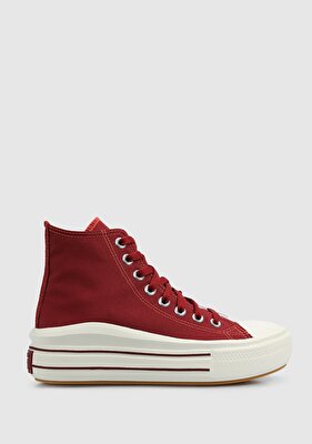 Converse Chuck Taylor All Star Move Bordo Kadın Sneaker A12586C 
