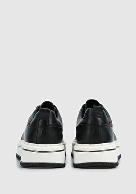 Provoq Siyah Deri Erkek Sneaker