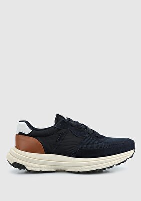 Provoq Lacivert Deri Erkek Sneaker